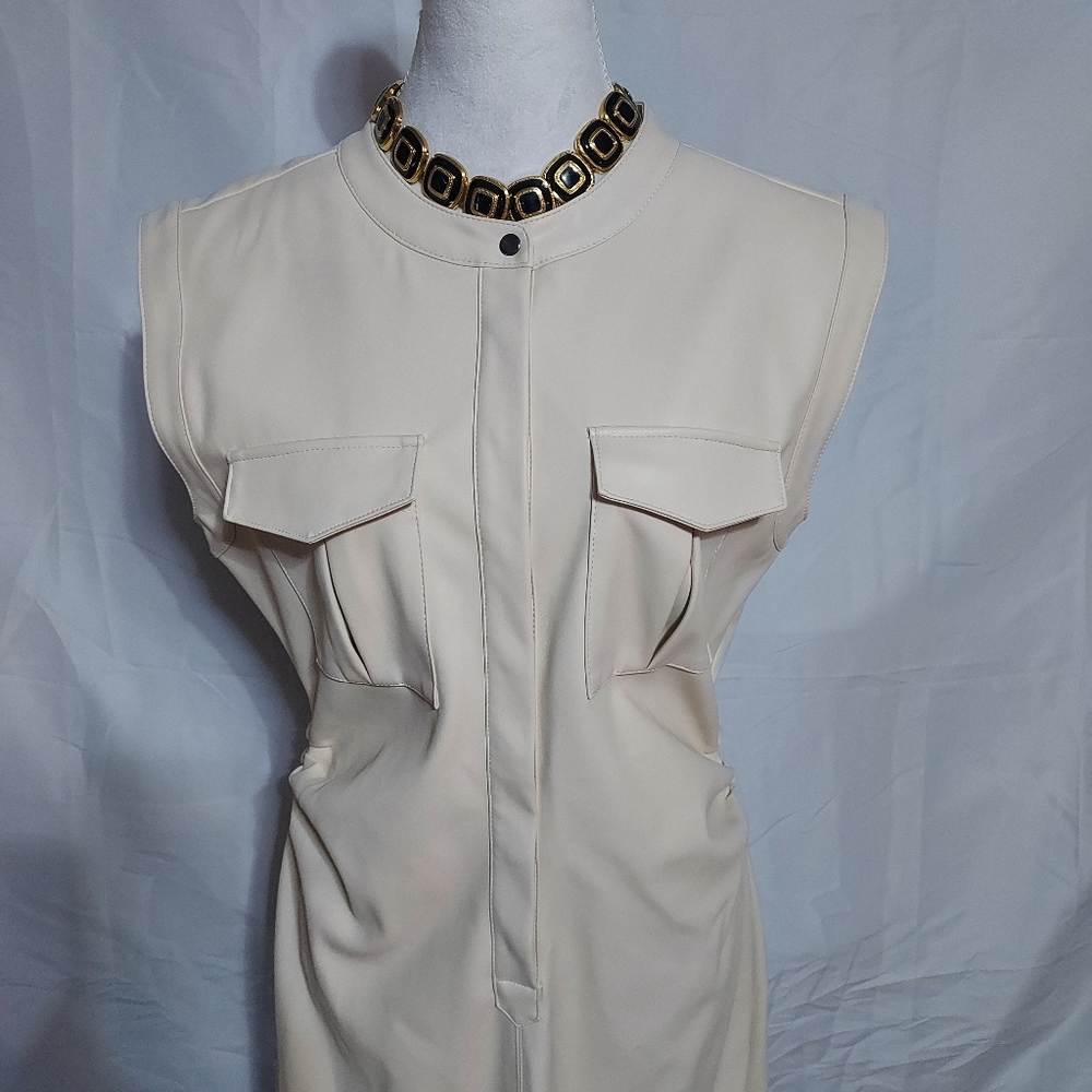 Versona Cream Sleeveless Maxi Dress